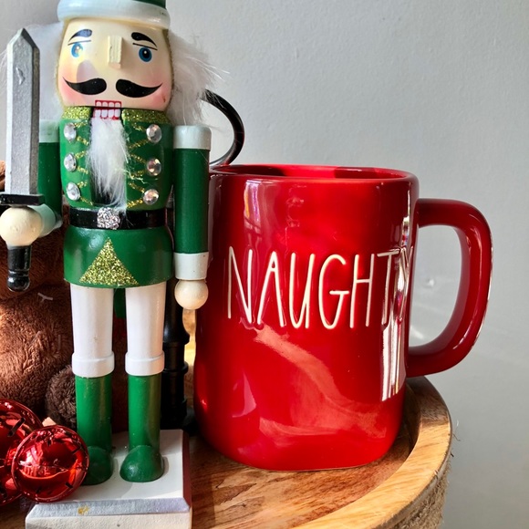 Rae Dunn Christmas Naughty Nice mugs (red) - Picture 2 of 3